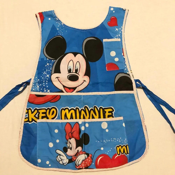 Mickey Minnie Mouse Activity Apron with  Pockets - Picture 2 of 15